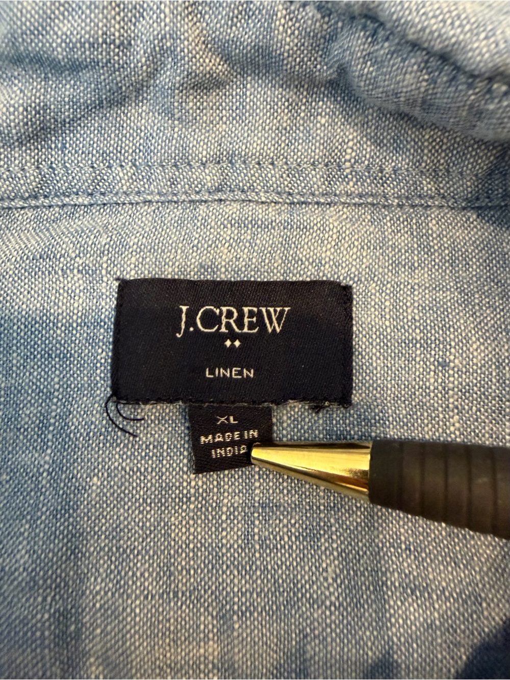 J.Crew Factory Men’s 100% Linen Button-Down Shirt Size XL - Picture 10 of 12